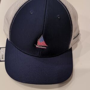NWT VINEYARD VINES MESH NAVY/ WHITE BASEBALL CAP NICE CONDITION